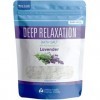 Deep Relaxation Bath Salt 1kg Epsom Salt With Lavender Essential Oil & Vitamin C Crystals All Natural No Perfumes, No Dye