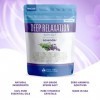 Deep Relaxation Bath Salt 1kg Epsom Salt With Lavender Essential Oil & Vitamin C Crystals All Natural No Perfumes, No Dye