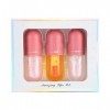 3pcs Brillants à Lèvres Transparents, Base de Brillant à Lèvres Hydratante à Lhuile Charnue pour les Lèvres Sexy pour le Maq
