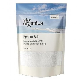 Sky Organics Sel dEpsom 5 lb - Sulfate de magnésium pur à 100% USP Grade Kosher Non-GMO Bath and Foot Soak Apaisant Body S