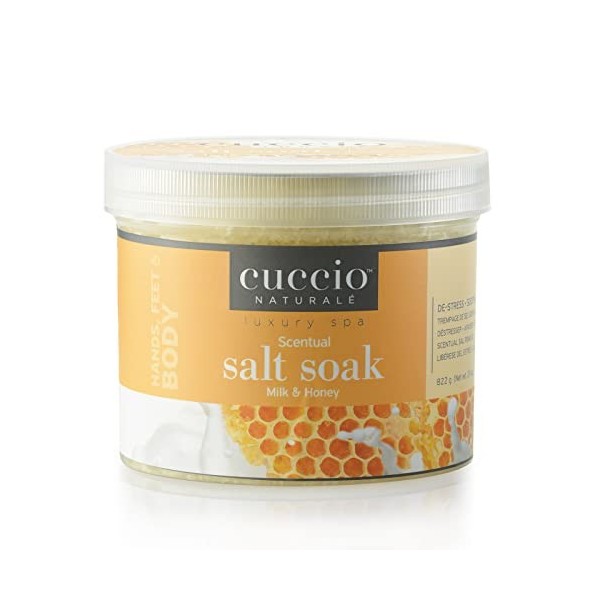 Cuccio 3267 Scentual Salt Soaks de lait et de miel 822 g