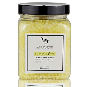 Sels de Bain - Fabriqué au UK 450g Sels de Bain Naturels de la Mer Morte pour Femmes, Hommes, Filles et Enfants. Détox de H