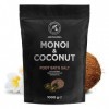 Sel de Bain pour Pieds Monoï de Tahiti & Coco 1000g - Huile de Monoï de Tahiti et Coco - Bain pour Pieds au Sel de Mer Nature