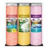 Nortembio Sels d’Epsom Pack 3 x 430 g. Fragances de Cannelle, Jasmin, Roses. Hydratés avec de la Vitamine C et E. Sels de Bai