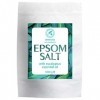 Sel de Bain Epsom Eucalyptus 1kg avec lHuile Essentielle dEucalyptus - Sels dEpsom Purs à 100% - Cristaux de Sulfate de Ma