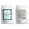 Sel de Bain Epsom Eucalyptus 1kg avec lHuile Essentielle dEucalyptus - Sels dEpsom Purs à 100% - Cristaux de Sulfate de Ma