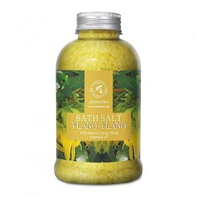 Sel de Bain Ylang Ylang 600g - Sel de Mer avec Huile Ylang-Ylang Essentielle - Meilleur pour un Bon Sommeil - Soulagement du 