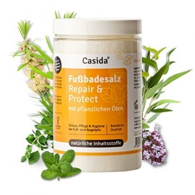 Casida - Sel pour Bain de Pieds Repair & Protect - avec des huiles végétales - Hygiène et protection fiable contre les mycose