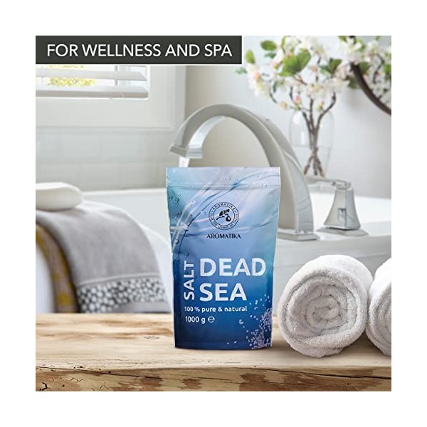 Sel de la Mer Morte 5kg - 100% Pur et Naturel - Sels de Mer Morte 5000g - Soin du Corps - Bienfaits pour un Bon Sommeil - Bea