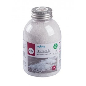 Rayher Sel de bain, blanc, 1 flacon, 600g, végan, arts créatifs, bien-être, cadeau-34222000