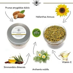 100% Naturel SEL ROSE DU HIMALAYA ET DE LA MER MORTE pour LE BAIN - CAMOMILLE - 450g de BEES of BRITAIN. On Donne 5% de Bénéf