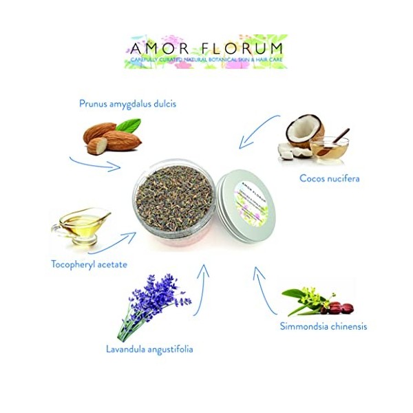 100% Naturel SEL DE LHIMALAYA ET DE LA MER MORTE pour le BAIN - LAVANDE - 400g - par AMOR FLORUM Sel Rose de lHimalaya, Sel