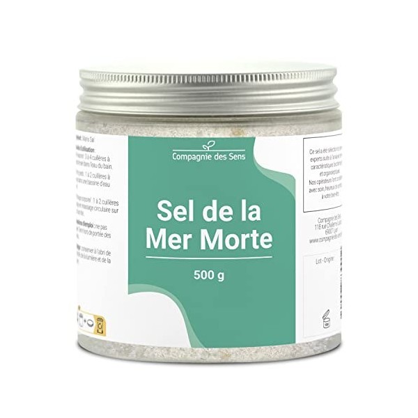 Sel de la Mer Morte - 500g - Sel pour le bain, gommages, bain de pieds