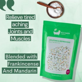 Eco Bath Uplifting and Refreshing Epsom Salt Bath Soak- Pouch 1000g