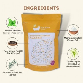 Eco Bath Derma Epsom Salt Bath Soak - Pouch 1000g