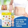 Dzhzuj Natureshape Essential Oil Foot Bath Effervescent Tablets, Ginger Foot Soak Effervescent Tablets, Foot Bath Salts, Foot