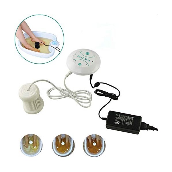 Ulat Ionique Detox Pied Baignoire de Bain Nettoyer Spa Machine Pied Spa Baignoire Soins Ensemble pour soulager Le Stress, Aid