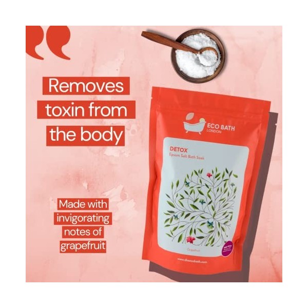 Eco Bath Detox Epsom Salt Bath Soak – Pouch 500g