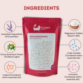 Eco Bath Skin Conditioning Epsom Salt Bath Soak-Pouch 500g