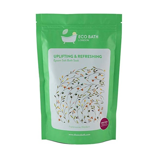 Eco Bath Uplifting and Refreshing Epsom Salt Bath Soak- Pouch 500g