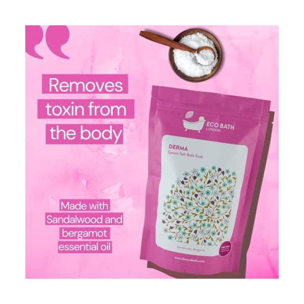 Eco Bath Derma Epsom Salt Bath Soak - Pouch 500g