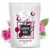 Sels de Bain Moussant Rose 1000g - Sels Marins Aromatisés Huile Amandes et Bois de Rose et Extrait de la Fleur de Rosa Damasc