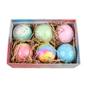 FOMIYES 6 Pièces Cadeau Spa Costume De Lavande Kit À Bulles Bain De Douche Bains Moussants Spa Boule De Sel Douche Maison Bou