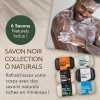 6 Unique Savons Noir Naturel, Ecologiques Aux Huiles Essential Pour Visage Corps Thérapeutiques Soin de la Peaux, Savon Charb