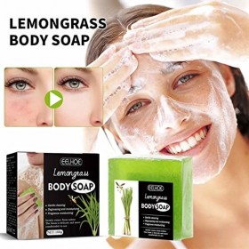 Savon corporel à la citronnelle, Barre de savon naturel à la citronnelle, Savon en barre naturel fait à la main, bain, savon 