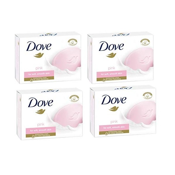 Dove Lot de 8 savons de beauté crème - rose 4 x 2 