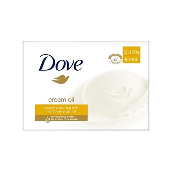 Dove Lot de 3 savons Crème à lhuile dargan 2 x 100 g