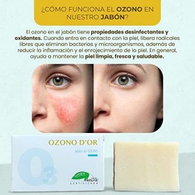 OZONO DOR - Savon BIO pour les Mains et le Corps 100% Naturel à lozone Antibactérien, Acti Acné et Biodegradable | Savon vi