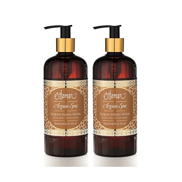 Ottoman Argan Spa Lot de 2 savons liquides Marrakech Oud 400 ml