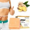 100g Savon - Savons Lymphatiques D_etox Bio - Savon amincissant à lhuile de, barre de savon de bain au curcuma, anti-gonflem