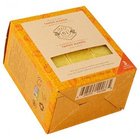 Crate 61 Lot de 3 savons Tango Mango – Processus à froid 100 % végétalien – Parfumés avec des huiles essentielles de qualité 