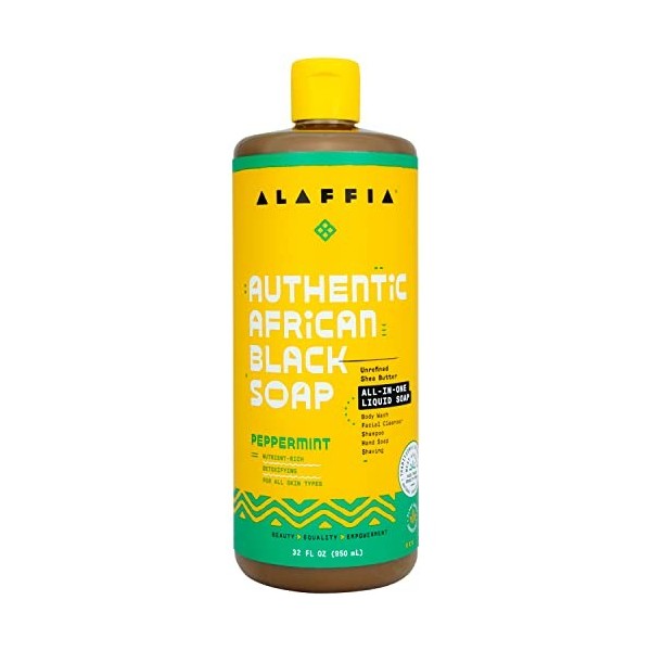 African Black Soap Peppermint 32 fl.oz