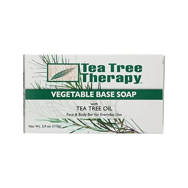 Tea Tree Therapy - Savon à base de légumes avec de lhuile darbre de thé - 3.9 oz.