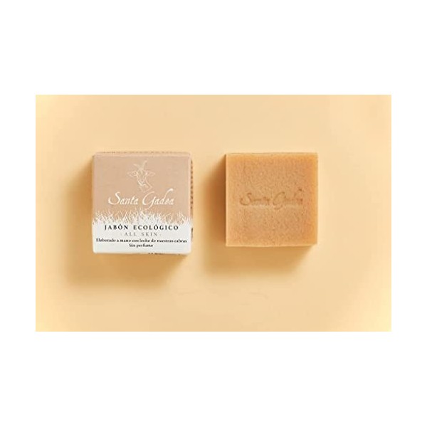 Santa Gadea All Skin 120 g | Savon neutre bio | Lait de chèvre et huile d’olive | Peaux sensibles et enfants | Savon solide 1