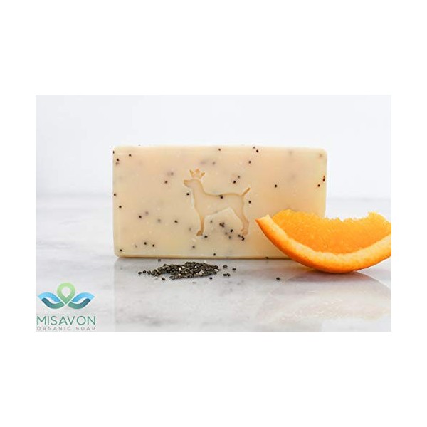 Savon à mains MISAVON POPPY SEED & ORANGE- cosmétiques naturels savon 100% naturel aux huiles essentielles vegan fait main 11