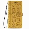 Miagon PU Cuir Portefeuille pour Xiaomi Redmi Note 10 Pro,Chat Chien Animal Gaufrage Flip Cover Étui à Rabat Magnétique Case 