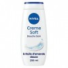 NIVEA Douche Soin Crème Soft 1 x 250 ml , Crème douche enrichie en huile damande douce au parfum léger, Soin hydratant et n