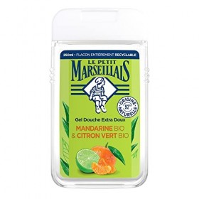 Le Petit Marseillais Gel Douche Extra Doux, Mandarine Bio & Citron Vert Bio, 250ml lemballage peut varier 