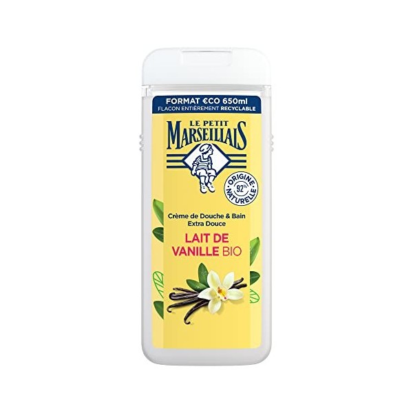 Le Petit Marseillais Douche Crème EXTRA DOUX, Lait De Vanille, 6x250ml