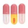 Fybida Lip Plump Oil 3pcs Base de Brillant à lèvres Sexy pour Le Maquillage pour Femme à Usage Professionnel