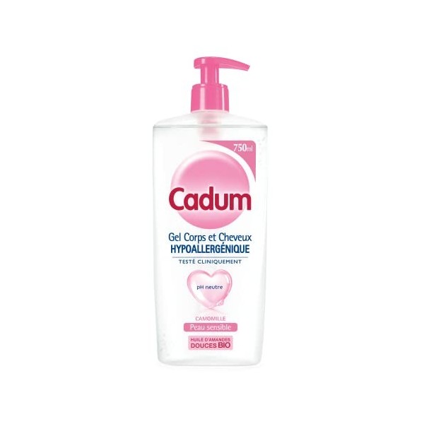 Cadum Hypoallergénique Gel Corps & Cheveux Camomille 750 ml