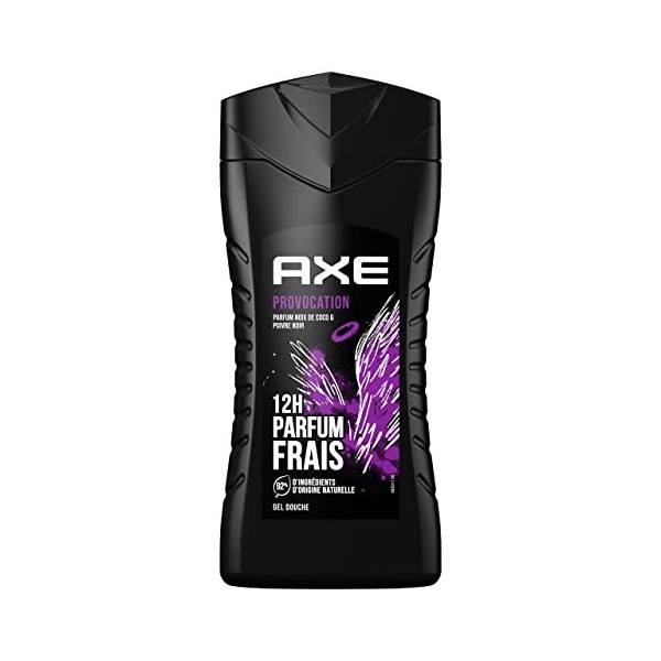 AXE Gel Douche Provocation, Noix de coco et Poivre noir, Fraîcheur, 250ml