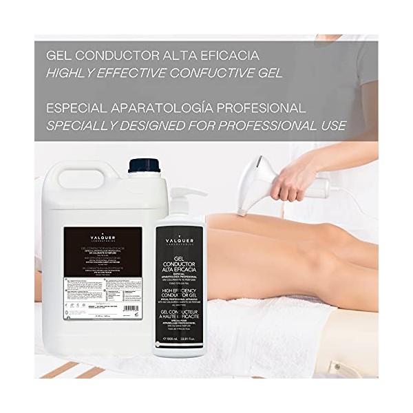 Válquer │Gel conducteur à usage professionnel ultrasons, électrothérapie, etc. │Haute efficacité │Gel de contact │Végétalie