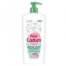 Petit Cadum Gel Lavant Corps et Cheveux Démêlage Facile à lAmande Douce Bio