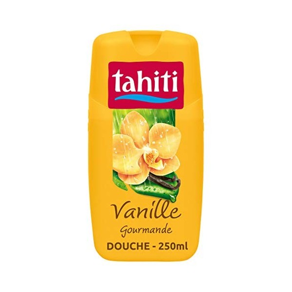 TAHITI - Gel douche Tahiti Vanille Gourmande - pH Neutre - Enrichi dagent hydratant - Flacon de 250 ml