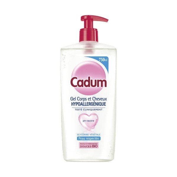 Cadum Hypoallergénique Gel Douche Corps et Cheveux